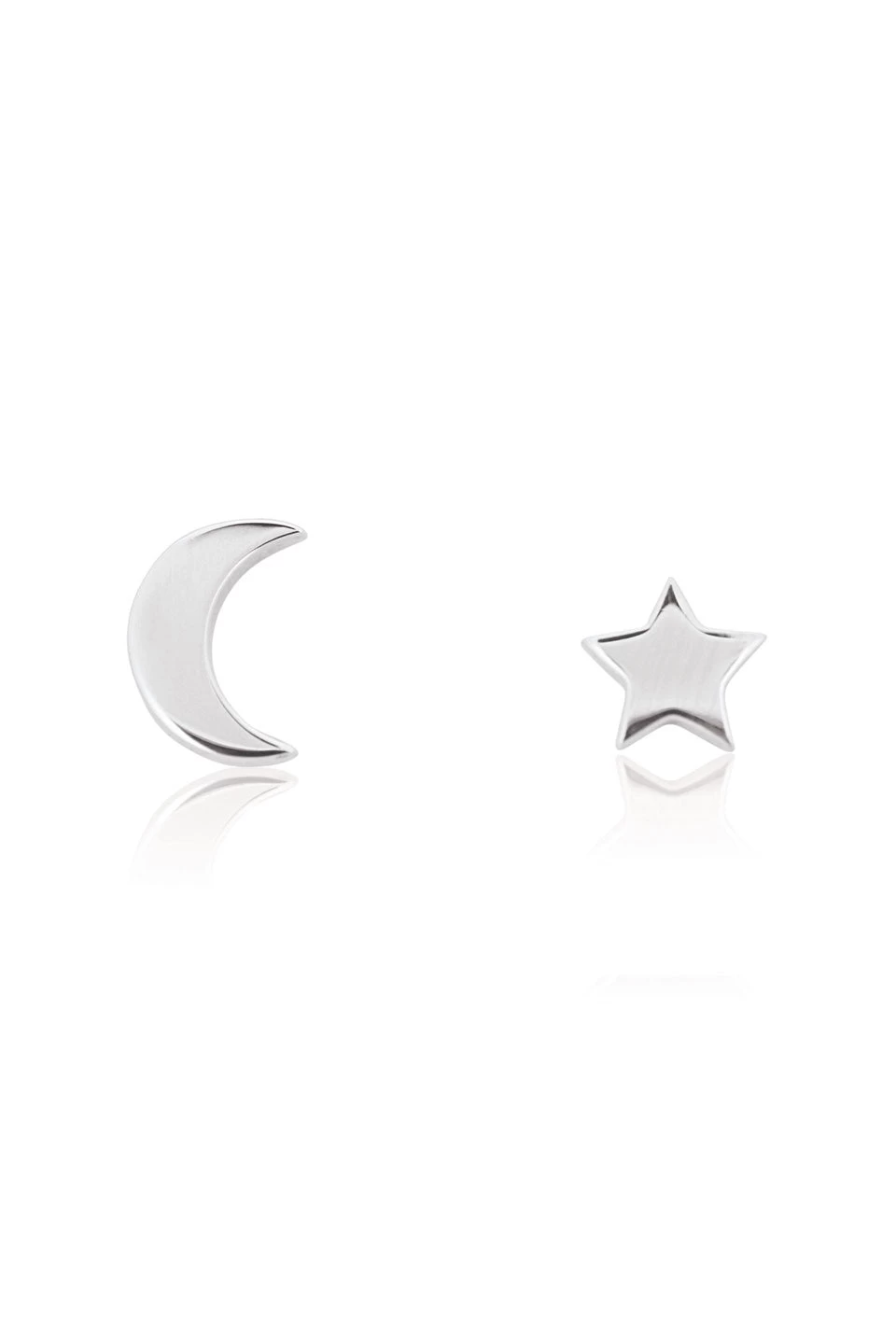 Star + Moon St Silver Stud Earring 3 Star + Moon St Silver Stud Earring