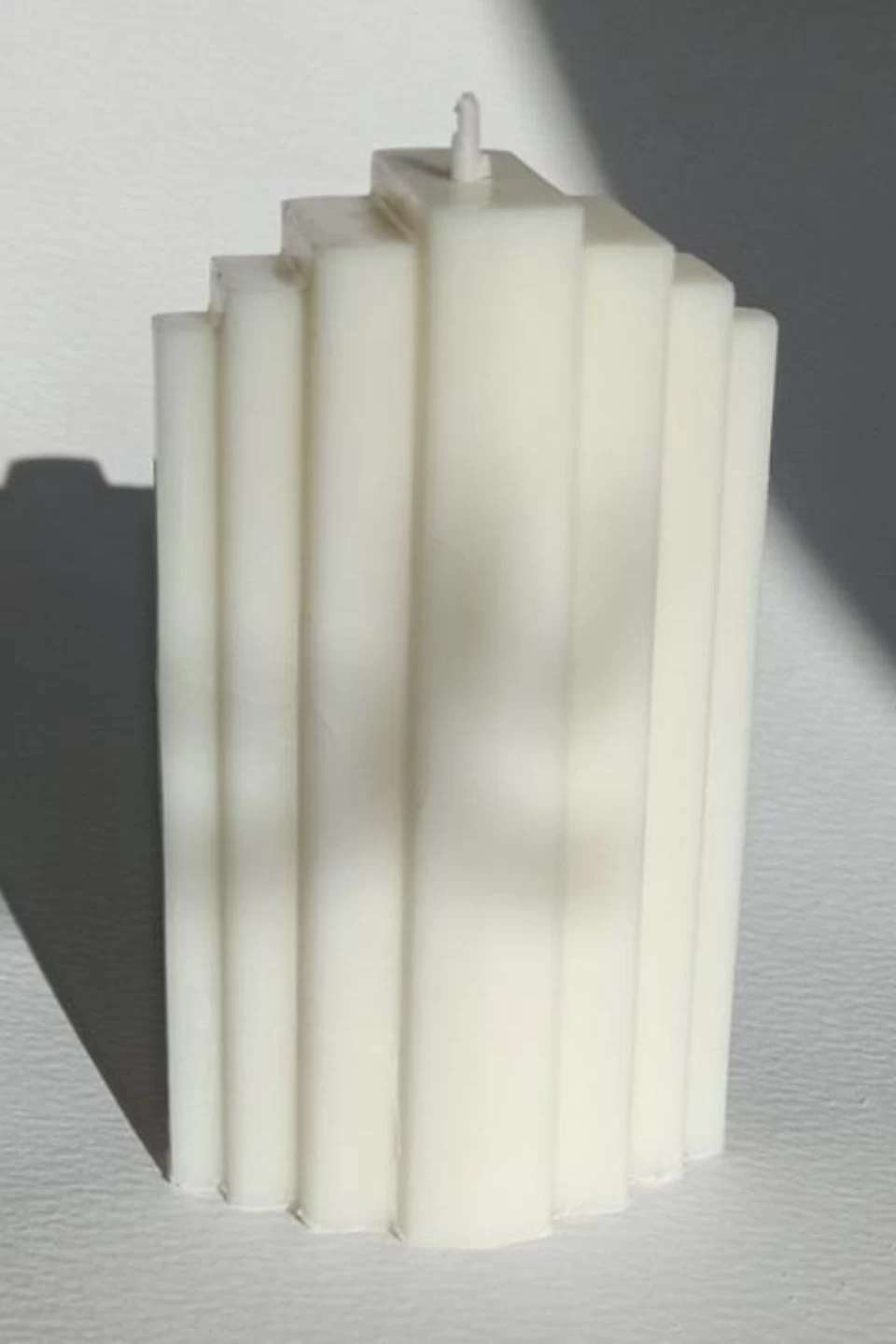 Gatsby White Candle Unscented H10cm X D4cm 4 Gatsby White Candle Unscented H10cm X D4cm - Image 2