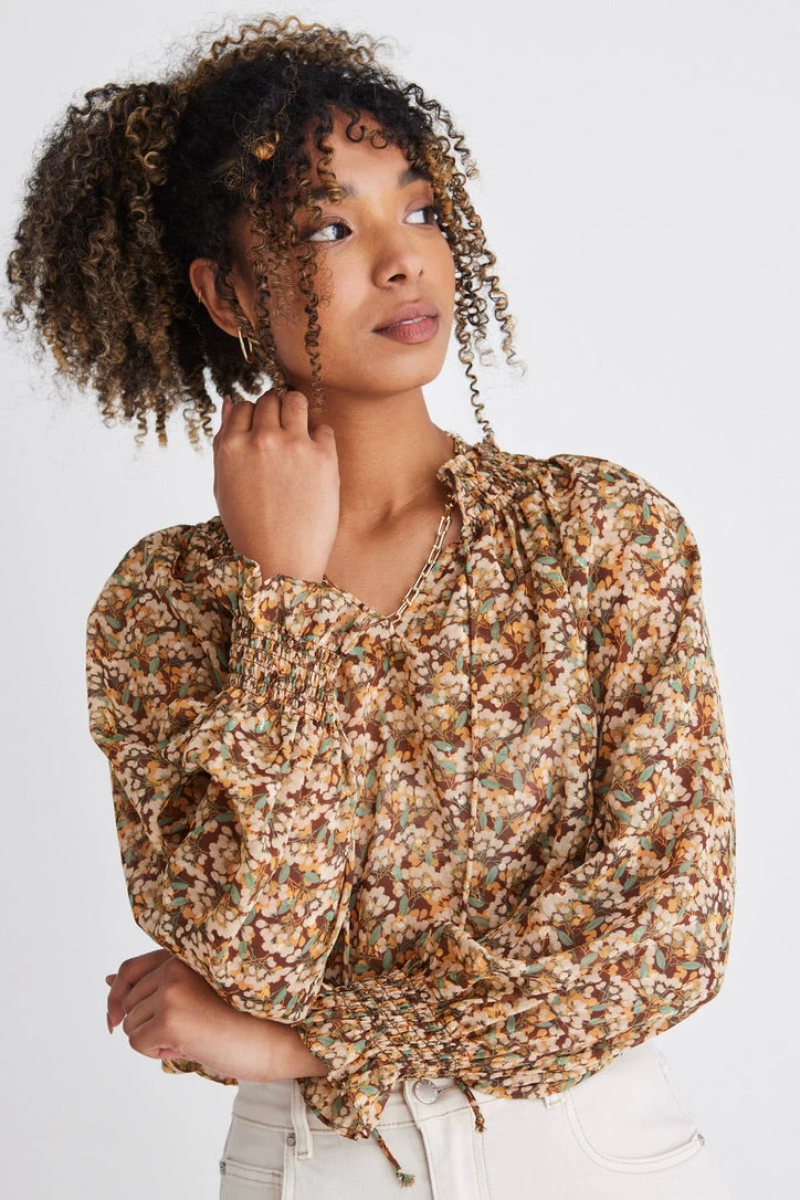 Jade Aqua Spot Raglan Shirred Ls Top 5 Jade Aqua Spot Raglan Shirred Ls Top - Image 3