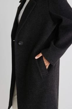 Marlo Black Felted Coat 12 Marlo Black Felted Coat -Fashion Clothing Store 0EE877AF 060B 446C 90E4 33E16C2BD95F 1 105 c