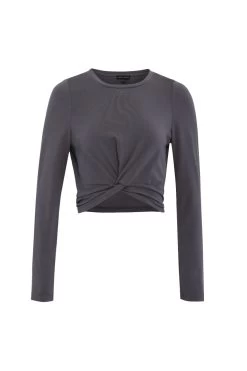 Dazed Steel Grey Twist Front LS Tee 10 Dazed Steel Grey Twist Front LS Tee -Fashion Clothing Store 127BF39B 0DEC 4AFE AC18 026944FEF4A9 1 201 a