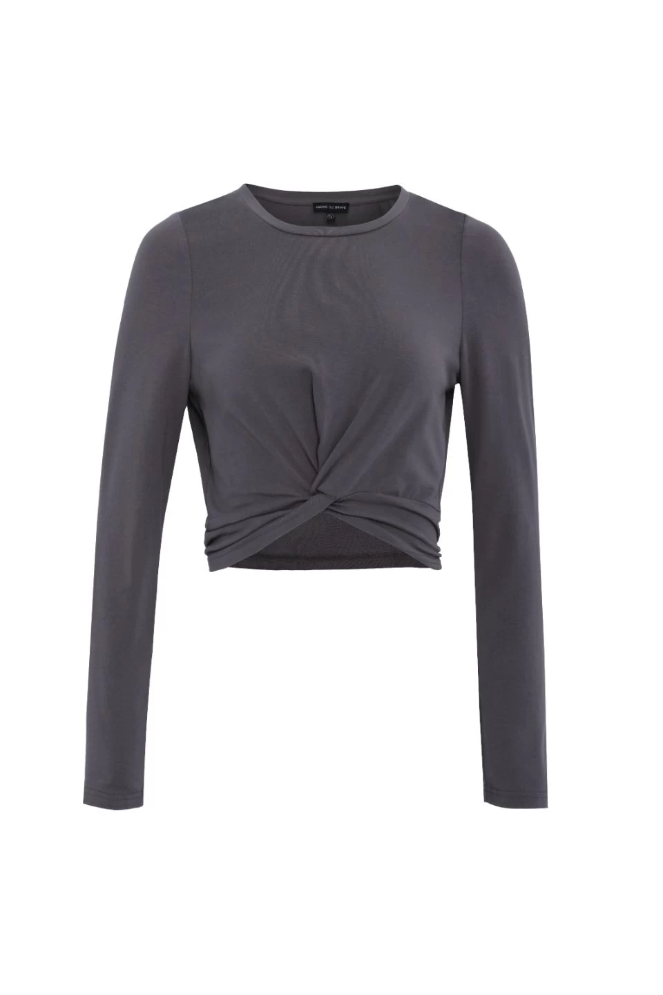 Dazed Steel Grey Twist Front LS Tee 6 Dazed Steel Grey Twist Front LS Tee - Image 4