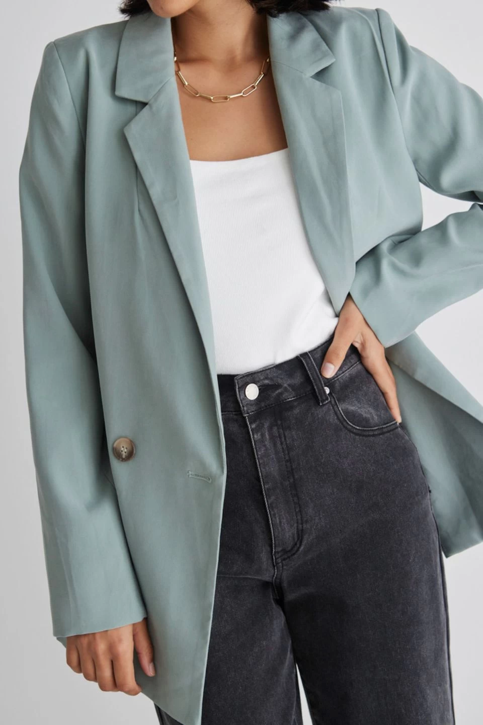 Mason Seafoam Soft Touch Blazer 4 Mason Seafoam Soft Touch Blazer - Image 2