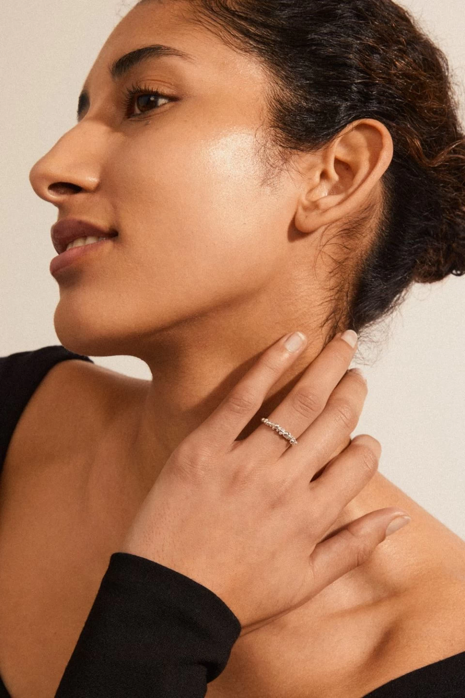 Pilgrim Solidarity Recycled Bubbles AdjustableRing Silver 4 Pilgrim Solidarity Recycled Bubbles AdjustableRing Silver - Image 2