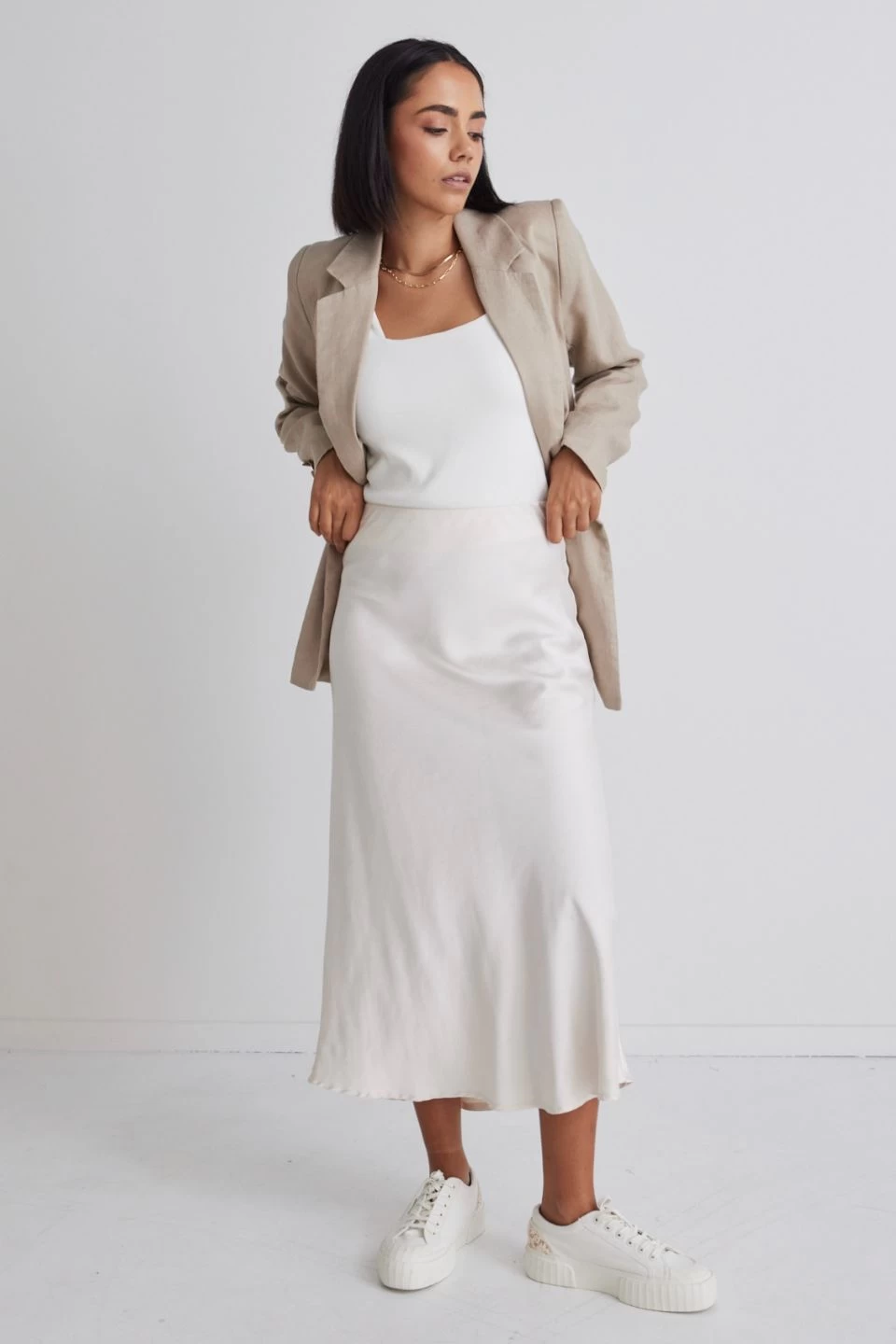 Mason Sand Linen Boyfriend Blazer 6 Mason Sand Linen Boyfriend Blazer - Image 4