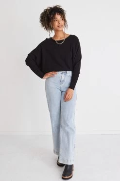 Serene Black Soft Fine Knit Batwing Jumper 10 Serene Black Soft Fine Knit Batwing Jumper -Fashion Clothing Store 1C068DFA 506A 48F3 9E30 5F8B0D05BB88 1 105 c