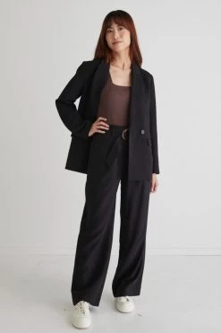 Fearless Black Pleat Front High Waist Belted Wide Leg Pant 10 Fearless Black Pleat Front High Waist Belted Wide Leg Pant -Fashion Clothing Store 1C22E16F 7CC7 4E54 B46D ADB4C7F2DD3D 1 105 c