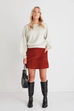 Credible Rust Cord Mini Skirt 8 Credible Rust Cord Mini Skirt -Fashion Clothing Store 1C5775B9 F438 428C A16A DDCE91752561 1 105 c