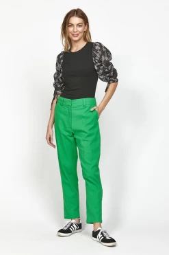 Fascinate Black Floral Puff Sleeve Top