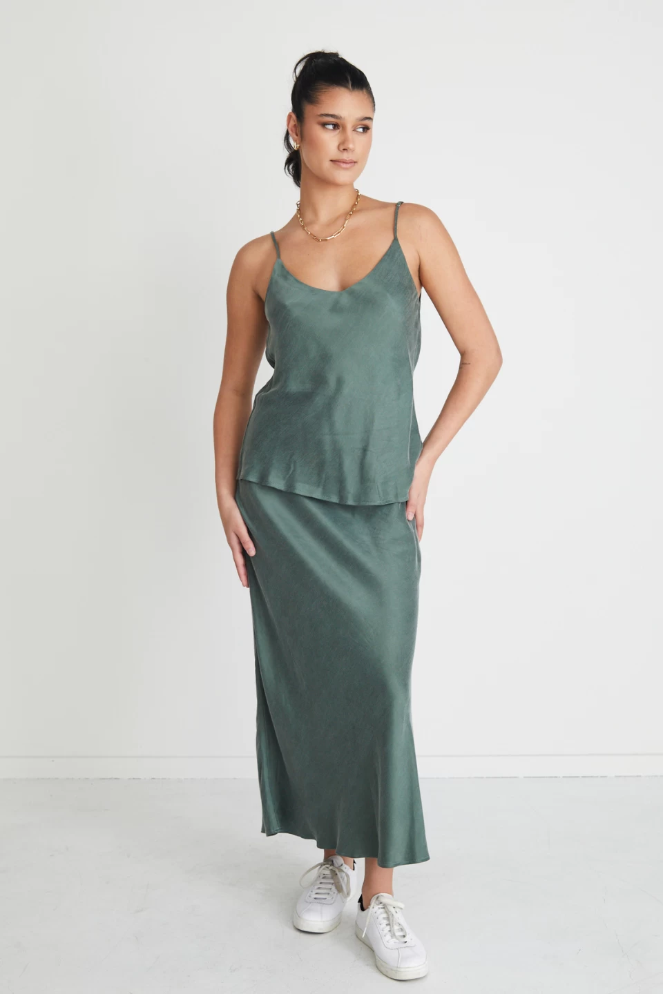 Scorpio Ocean Cupro Bias Midi Skirt 3 Scorpio Ocean Cupro Bias Midi Skirt