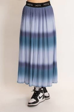 Ninja Blues Pleated Midi Skirt