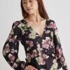 Bailey Black Floral Satin Bias Balloon Sleeve Top 2 Bailey Black Floral Satin Bias Balloon Sleeve Top -Fashion Clothing Store 21C036C1 03D0 4857 8C16 5A0D20C9ADC3 1 105 c