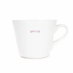 Grumpy White Bucket Mug 350ml EOL