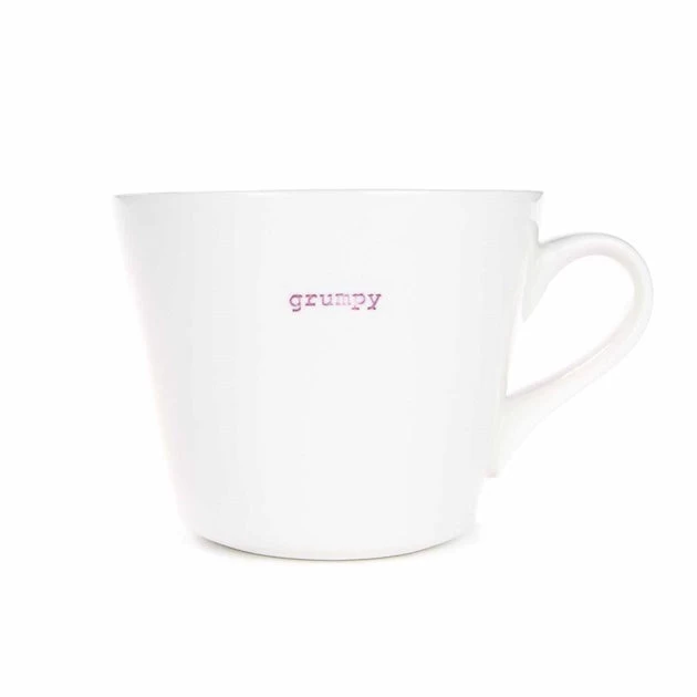 Grumpy White Bucket Mug 350ml EOL 3 Grumpy White Bucket Mug 350ml EOL