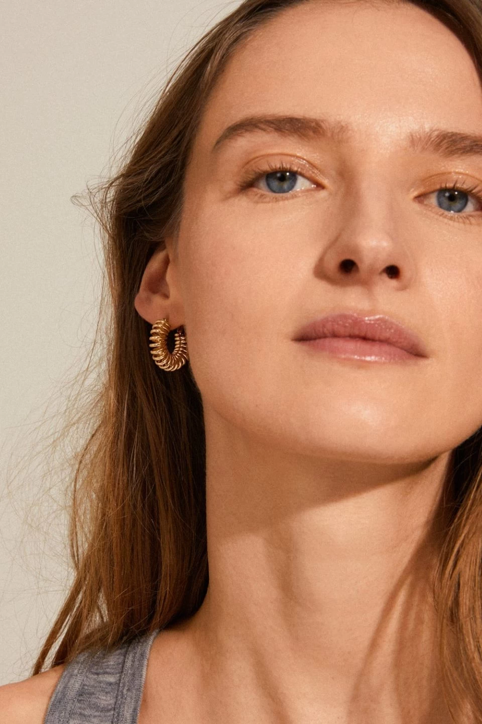 Pilgrim Sara Small Spiral Hoop Earrings Gold 4 Pilgrim Sara Small Spiral Hoop Earrings Gold - Image 2