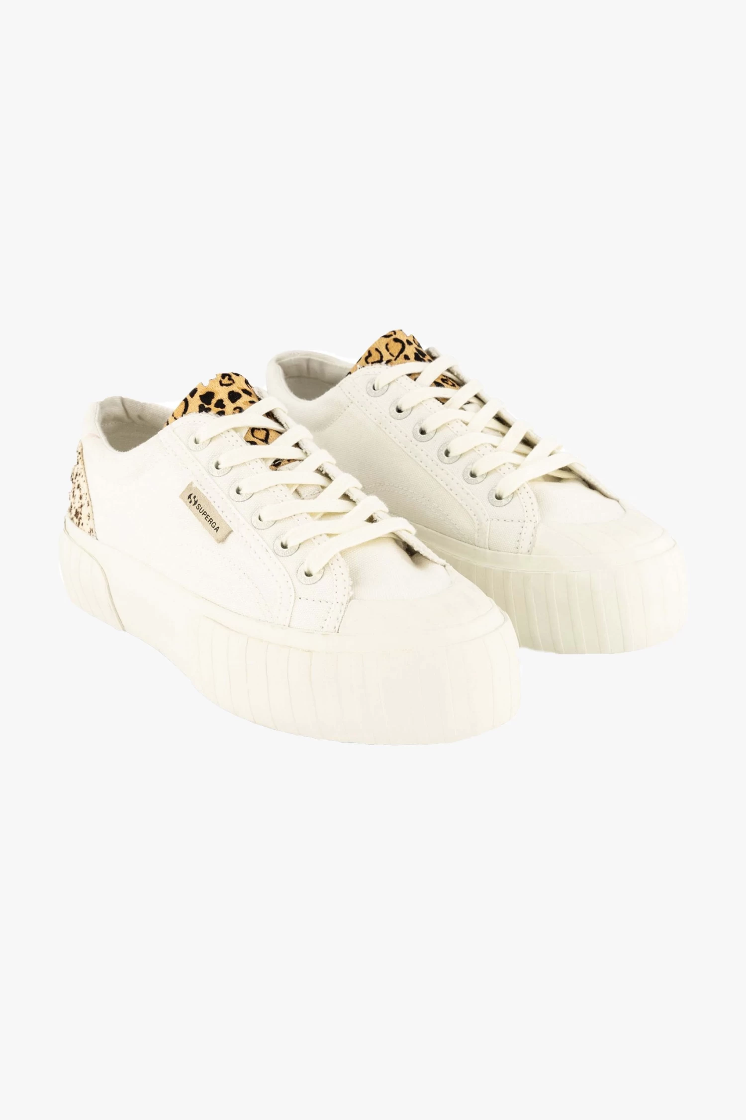 Superga 2631 Calfhair White Avorio Leopard Spot Leather Sneaker 4 Superga 2631 Calfhair White Avorio Leopard Spot Leather Sneaker - Image 2