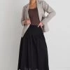 Pepe Black Cotton Pintuck Waist Midi Skirt 1 Pepe Black Cotton Pintuck Waist Midi Skirt -Fashion Clothing Store 273669BC 0F7E 4BCF B8C1 544F38917A40 1 105 c