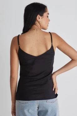 Moonlight Black Satin Bias V Neck Cami 11 Moonlight Black Satin Bias V Neck Cami -Fashion Clothing Store 2BE5B702 1130 4B50 AEE7 E8FADC646391 1 201 a c2141aad 19bf 4938 9860 d00370a72f1f