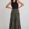 Soaring High Dark Khaki Satin Shirred Waist Tiered Midi Skirt 2 Soaring High Dark Khaki Satin Shirred Waist Tiered Midi Skirt -Fashion Clothing Store 3273B0F3 15FA 48A6 B84E E076C1E7156F 1 105 c