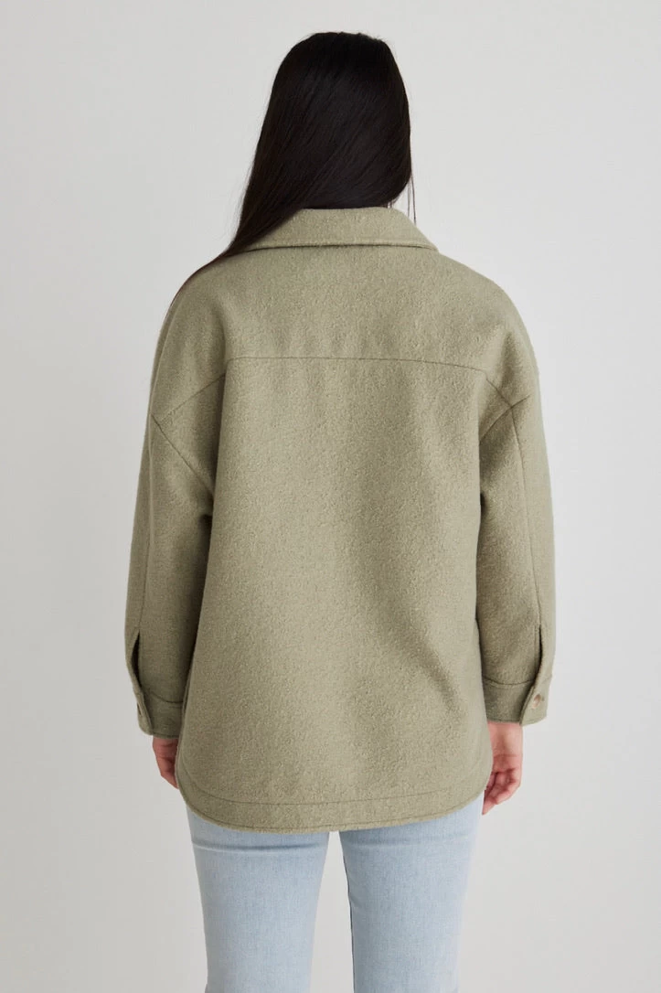 Pinot Sage Mini Boucle Oversized Shacket 7 Pinot Sage Mini Boucle Oversized Shacket - Image 5