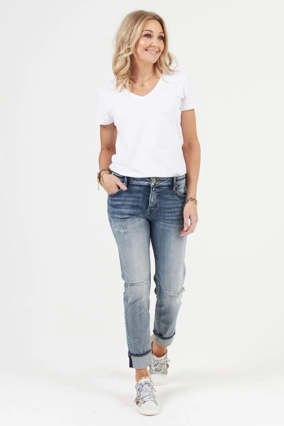 Frankie Alter Ego Blue Boyfriend Light Destructed Denim Jeans 4 Frankie Alter Ego Blue Boyfriend Light Destructed Denim Jeans - Image 2