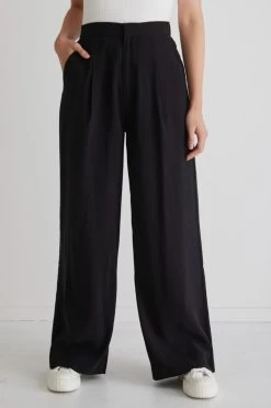 Tailor Black Pleat Front Wide Leg Pant -Fashion Clothing Store 3C85FE9D D0D3 40A1 92F1 C3C80D7A523A 1 105 c