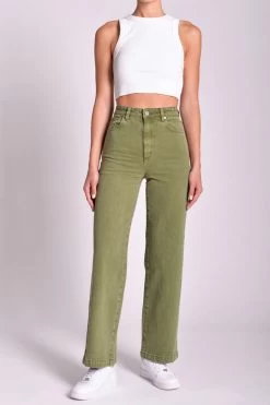 ABRAND JEANS 94 High And Wide Olive Jean