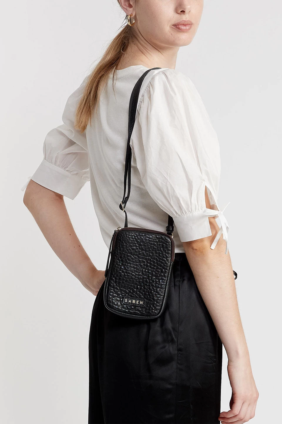 Nikko Black Bubble Phone Sling 3 Nikko Black Bubble Phone Sling