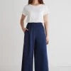 Luxury Navy Satin Wide Leg Elastic Waist Pant -Fashion Clothing Store 42611440 379F 4474 B752 7F4927D5E292 1 105 c 1