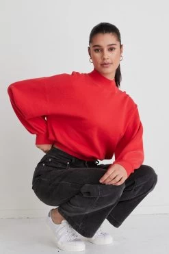 Motivation Scarlet Cotton Fine Knit Boxy Jumper 10 Motivation Scarlet Cotton Fine Knit Boxy Jumper -Fashion Clothing Store 465B9A94 2262 4F81 8653 0613D083D109 1 105 c