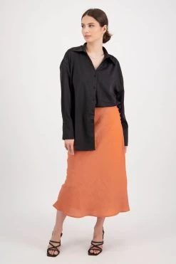 Utopia Rust Linen Bias Cut Midi Skirt 12 Utopia Rust Linen Bias Cut Midi Skirt -Fashion Clothing Store 49BF0365 8C38 4541 8535 74A9E8726721 1 201 a
