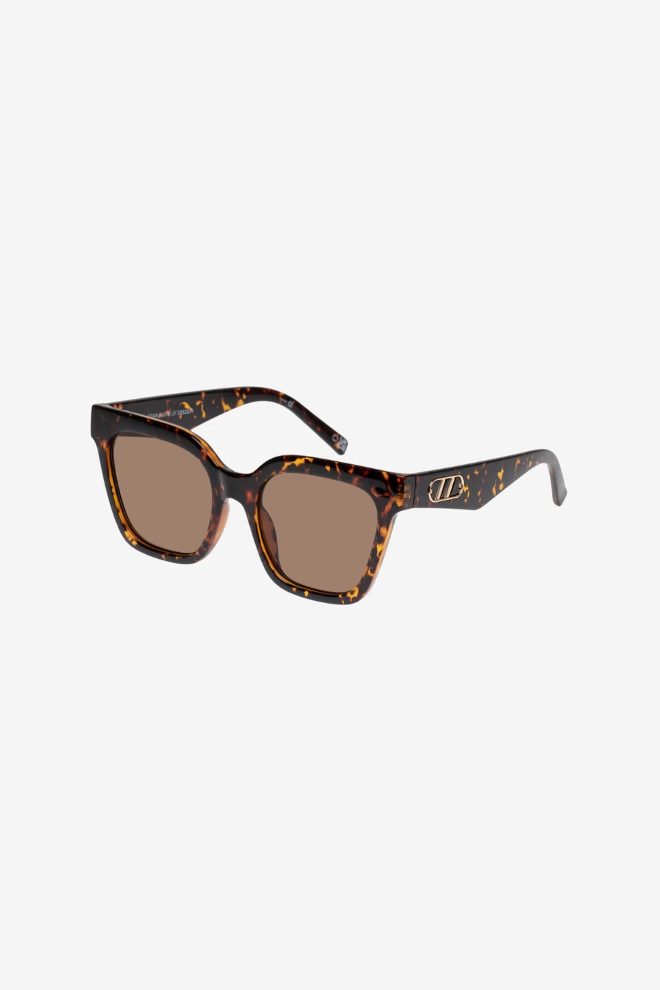 Le Specs Star Glow Dark Tort Brown Large Mono Lens Sunglasses 3 Le Specs Star Glow Dark Tort Brown Large Mono Lens Sunglasses