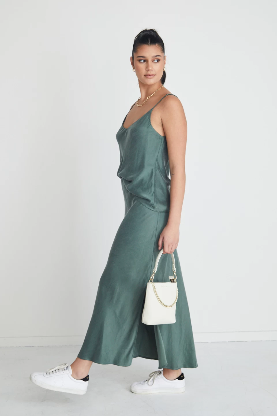 Scorpio Ocean Cupro Bias Midi Skirt 6 Scorpio Ocean Cupro Bias Midi Skirt - Image 4