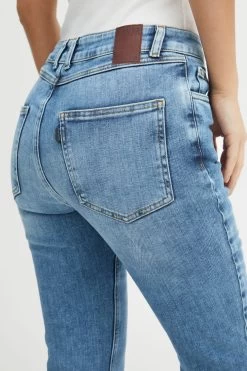 Ria Highwaist Kickflare Blue Denim Jean -Fashion Clothing Store 50207172 200005 360