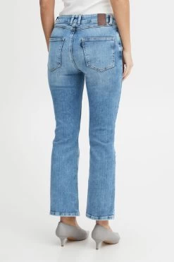 Ria Highwaist Kickflare Blue Denim Jean -Fashion Clothing Store 50207172 200005 550