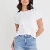 Roxy Rolled Sleeve White Crop Organic Tee 2 Roxy Rolled Sleeve White Crop Organic Tee -Fashion Clothing Store 514274F9 FC8A 4F49 BD84 7DD78BF64122 1 201 a
