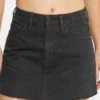 Lola Worn Black Mini Denim Skirt 1 Lola Worn Black Mini Denim Skirt -Fashion Clothing Store 521863ed219422358e79ec49cc097b394c9bb73c
