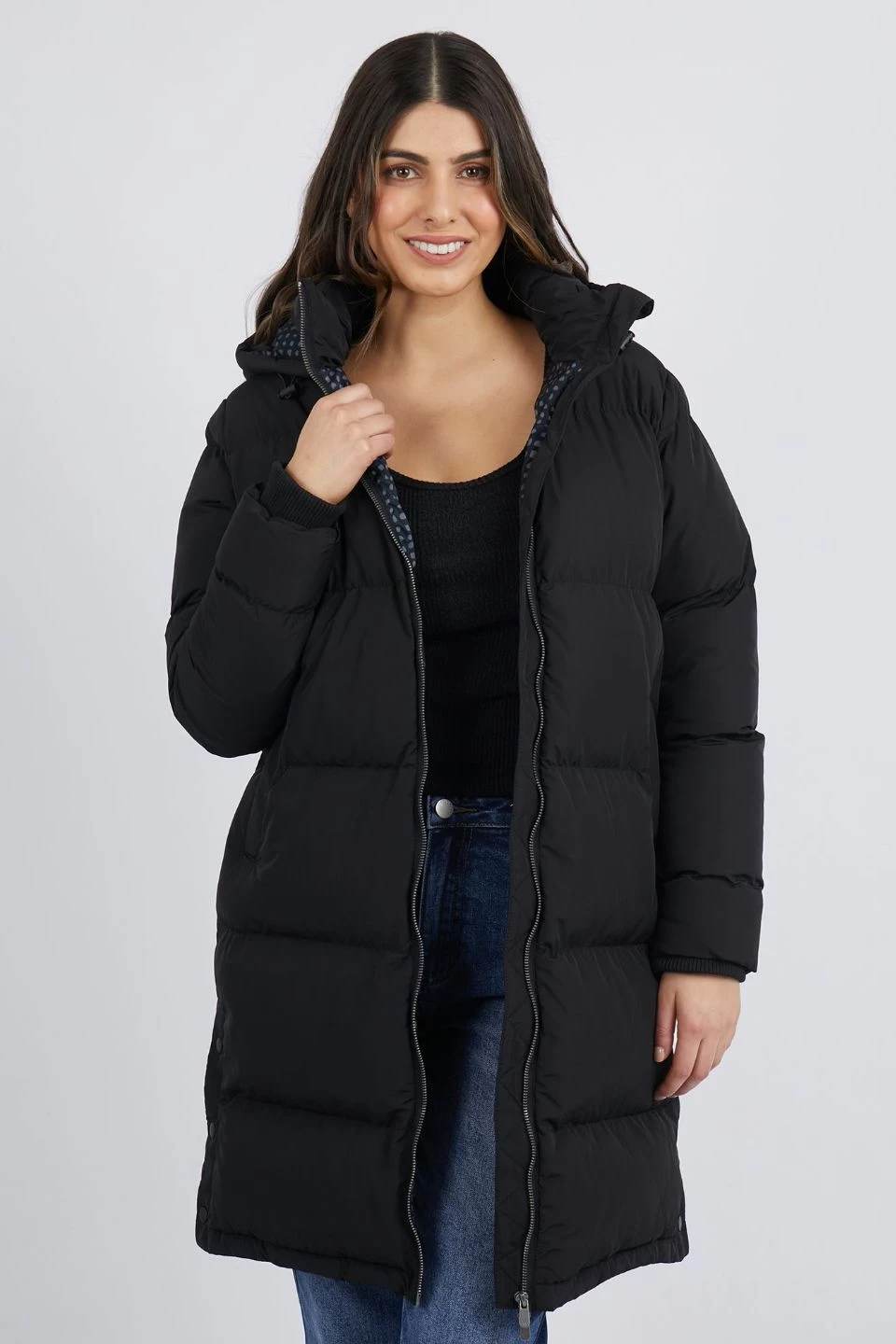 Camilla Long Black Puffer Jacket 4 Camilla Long Black Puffer Jacket - Image 2