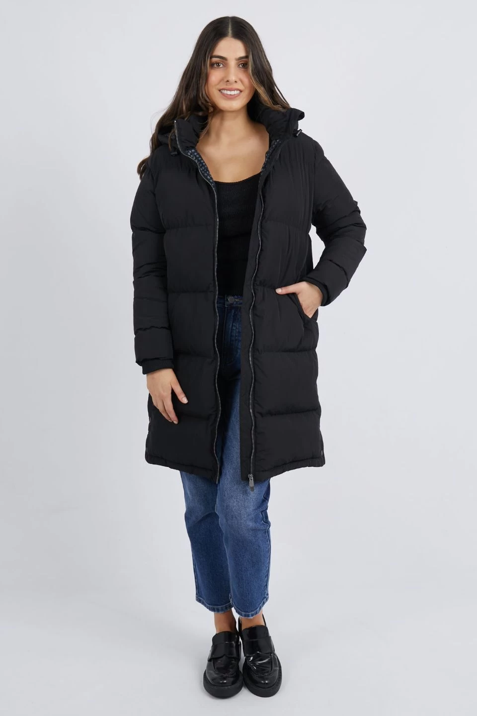 Camilla Long Black Puffer Jacket 3 Camilla Long Black Puffer Jacket