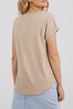 Manly Oatmeal V Neck Tee -Fashion Clothing Store 55X0183.OAT 3 1