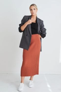 Lime Light Terracotta Rib Knit Skirt 10 Lime Light Terracotta Rib Knit Skirt -Fashion Clothing Store 5A129AC3 8852 416C 9A72 69D38BD4A671 1 105 c