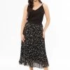 Pleated Black Spot Hibiscus Midi Skirt -Fashion Clothing Store 5B22544D 38F4 4E07 A09E D594312D70EF 1 105 c