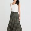 Sensational Dark Khaki Tiered Satin Tie Waist Maxi Skirt 1 Sensational Dark Khaki Tiered Satin Tie Waist Maxi Skirt -Fashion Clothing Store 5E7C5224 A429 4324 B4AD 6977AFFB6E13 1 201 a