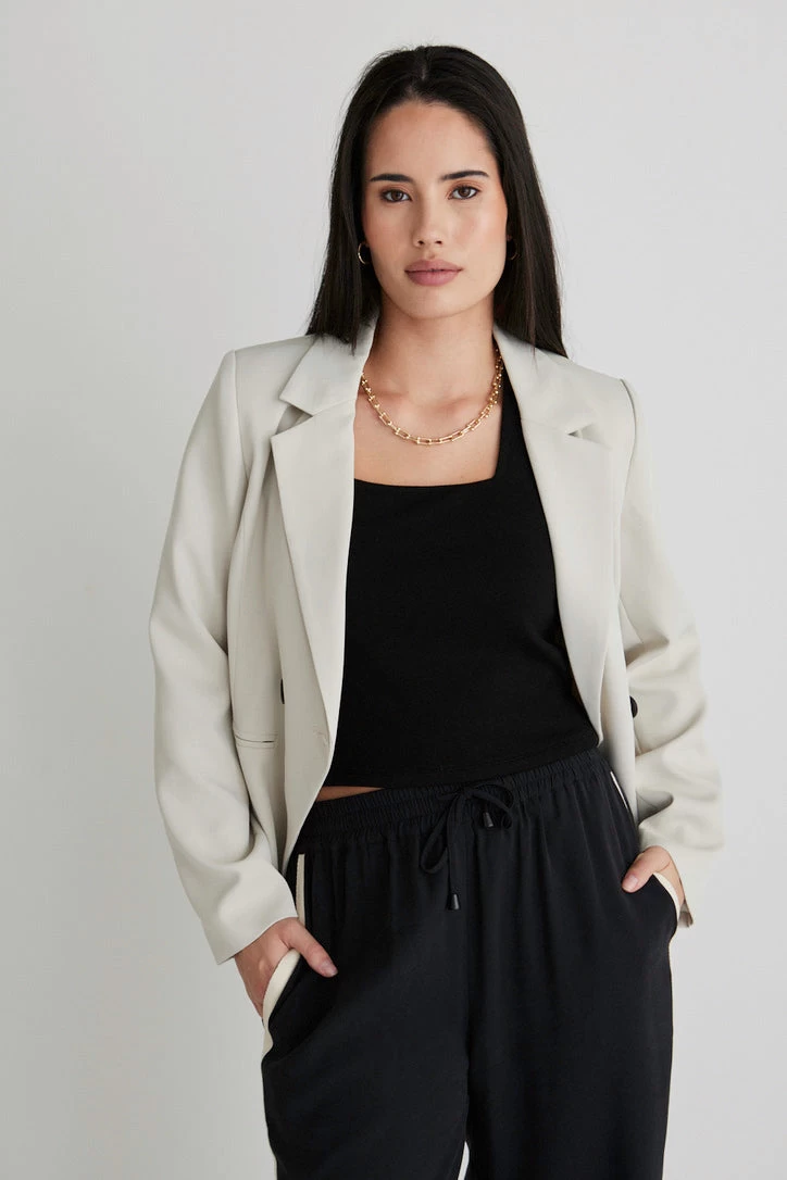 Harper Cloud Textured Double Breasted Blazer 6 Harper Cloud Textured Double Breasted Blazer - Image 4