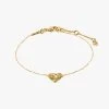 Pilgrim Sophia Heart Bracelet Gold EOL -Fashion Clothing Store 602132002