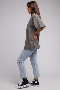 Badge Charcoal Branded Casual Tee -Fashion Clothing Store 6026019.COAL 6 1800x1800 2