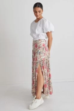 Playful Vintage Natural Floral Tiered Maxi Skirt 9 Playful Vintage Natural Floral Tiered Maxi Skirt -Fashion Clothing Store 6136D685 4726 4C71 8AC3 89207FA04812 1 105 c