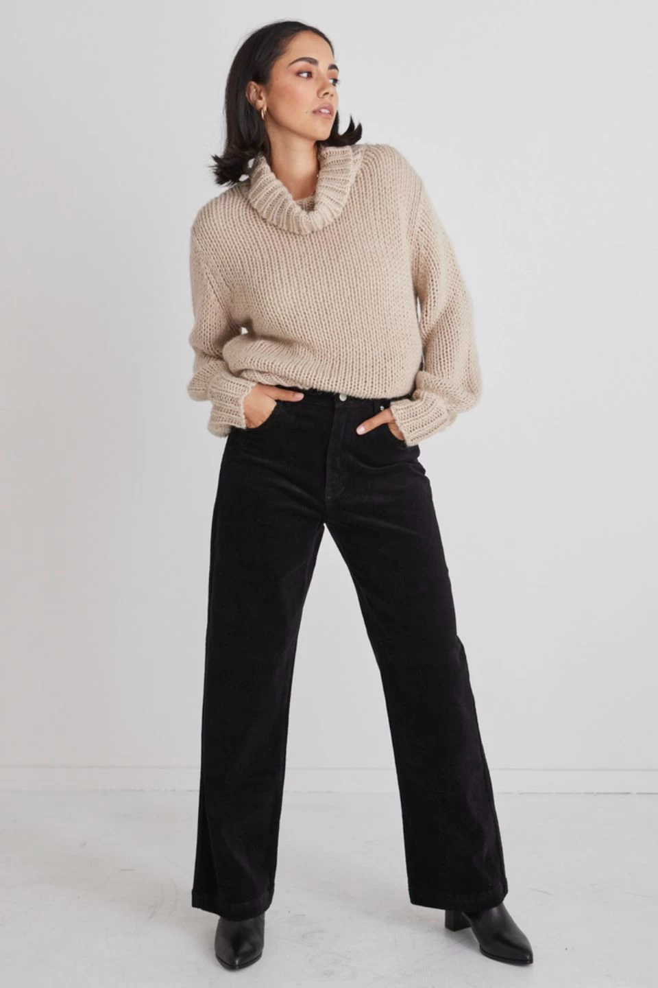 Teddy Fawn Super Chunky Roll Neck Knit 4 Teddy Fawn Super Chunky Roll Neck Knit - Image 2