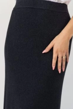 Tabitha Charcoal Marle A Line Rib Knit Midi Skirt 8 Tabitha Charcoal Marle A Line Rib Knit Midi Skirt -Fashion Clothing Store 628C5470 42C0 4C46 BE98 72E77BB39AE3 1 105 c