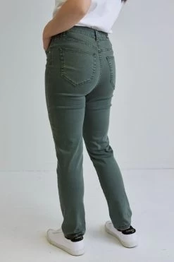 Lilian Washed Khaki Mid Rise Knee Panel Jean 7 Lilian Washed Khaki Mid Rise Knee Panel Jean -Fashion Clothing Store 633C0BF5 97A6 4F39 93F7 97C357D6D065 1 201 a